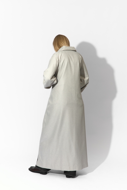 Wool Cotton Belted Shirt